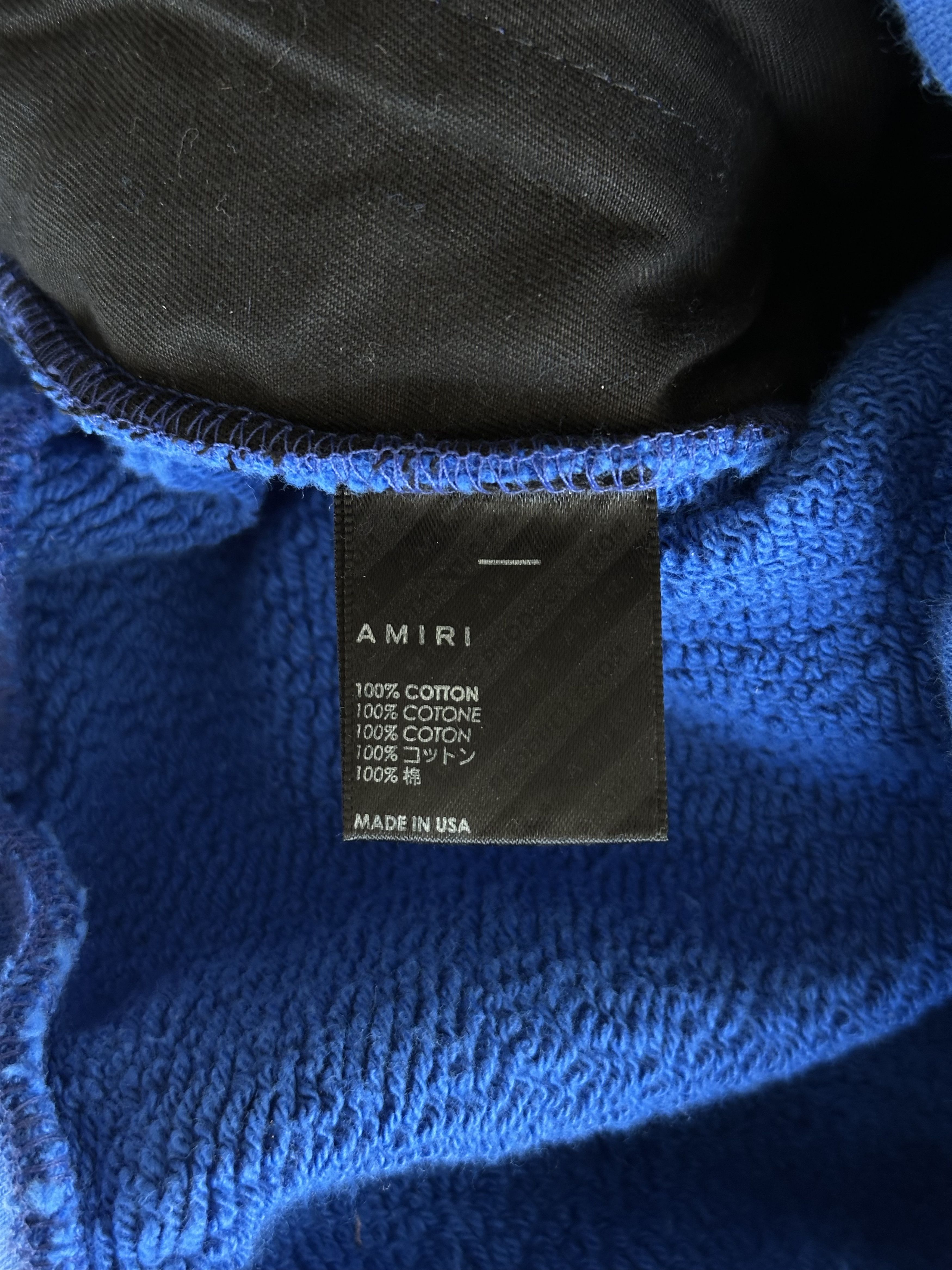 Amiri Amiri Blue & Multicolor Drip Core Logo Sweatpants Size US 36 / EU 52 - 4 Thumbnail