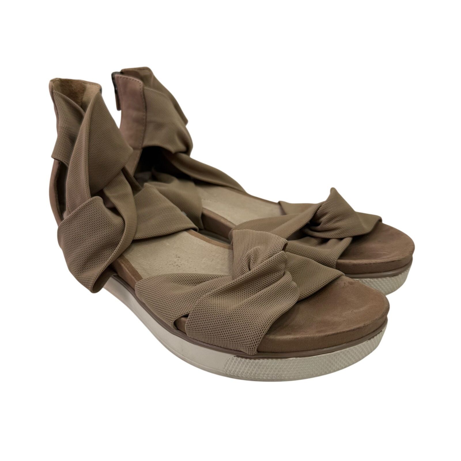 Eileen Fisher Eileen Fisher Women's Sandals sz 9 Suede Strappy Tan #25-HH Size US 9 / IT 39 - 4 Thumbnail