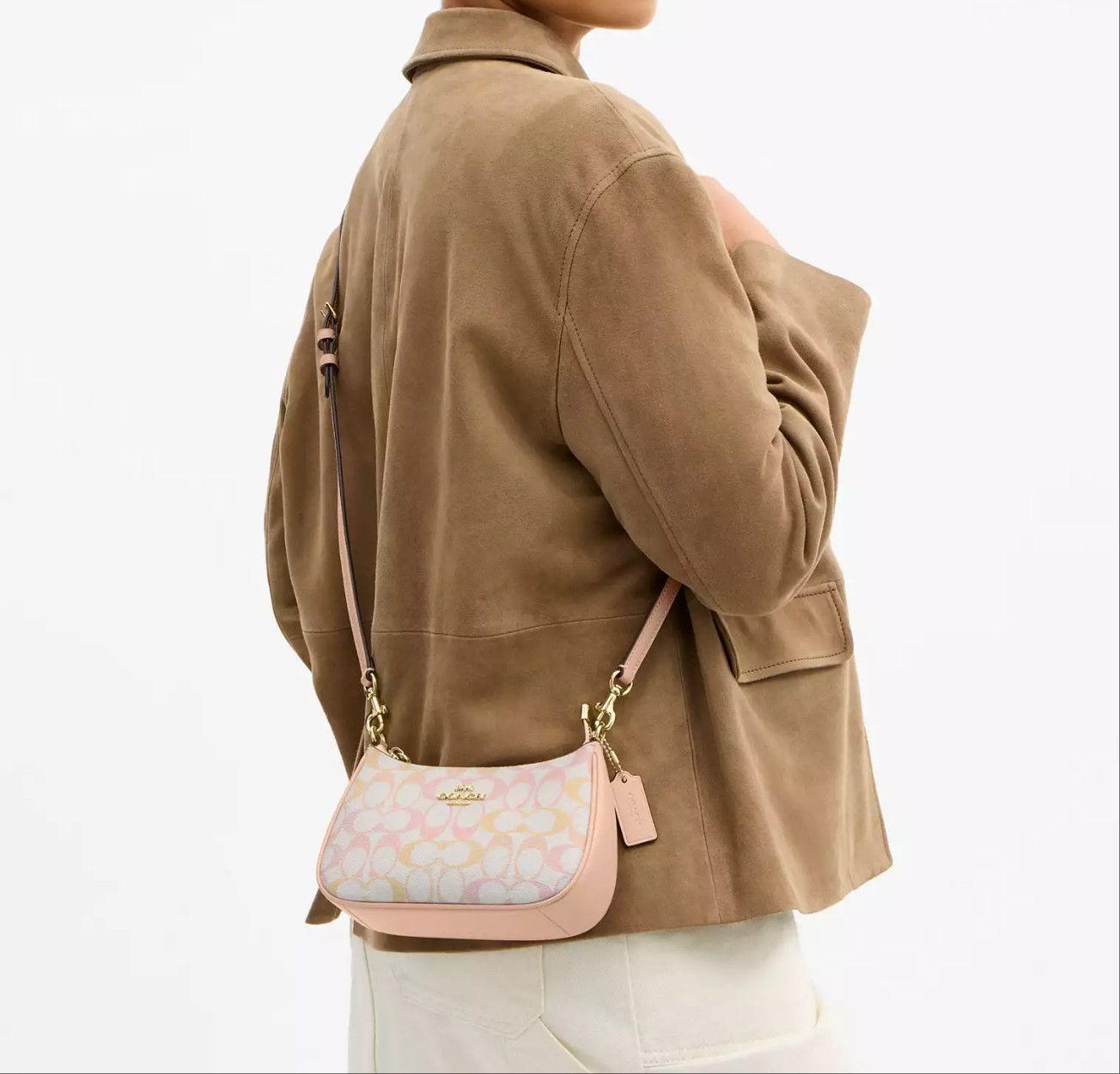 Coach Teri Mini Crossbody Bag In Pretty Signature Canvas CDW52 Size ONE SIZE - 10 Thumbnail