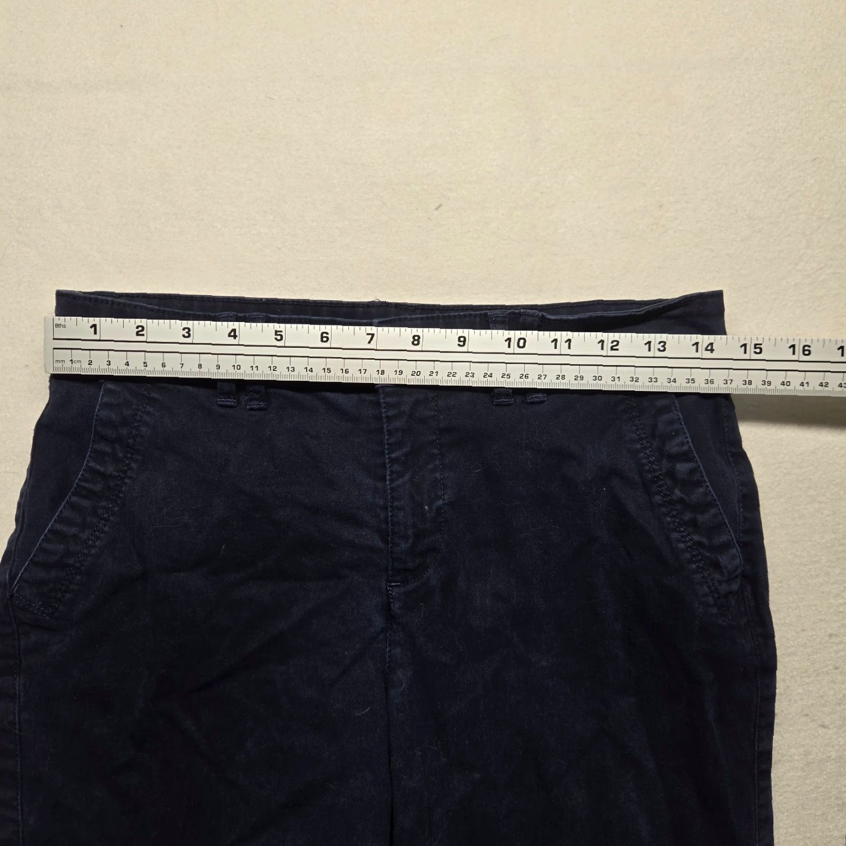 Gloria Vanderbilt GLORIA VANDERBILT Pants Chino Petite 6P Blue Stretch Amanda Trousers Women's Straight Leg Mini Review Vintage No? (Ensure proper) Size 28" / US 6 / IT 42 - 4 Thumbnail