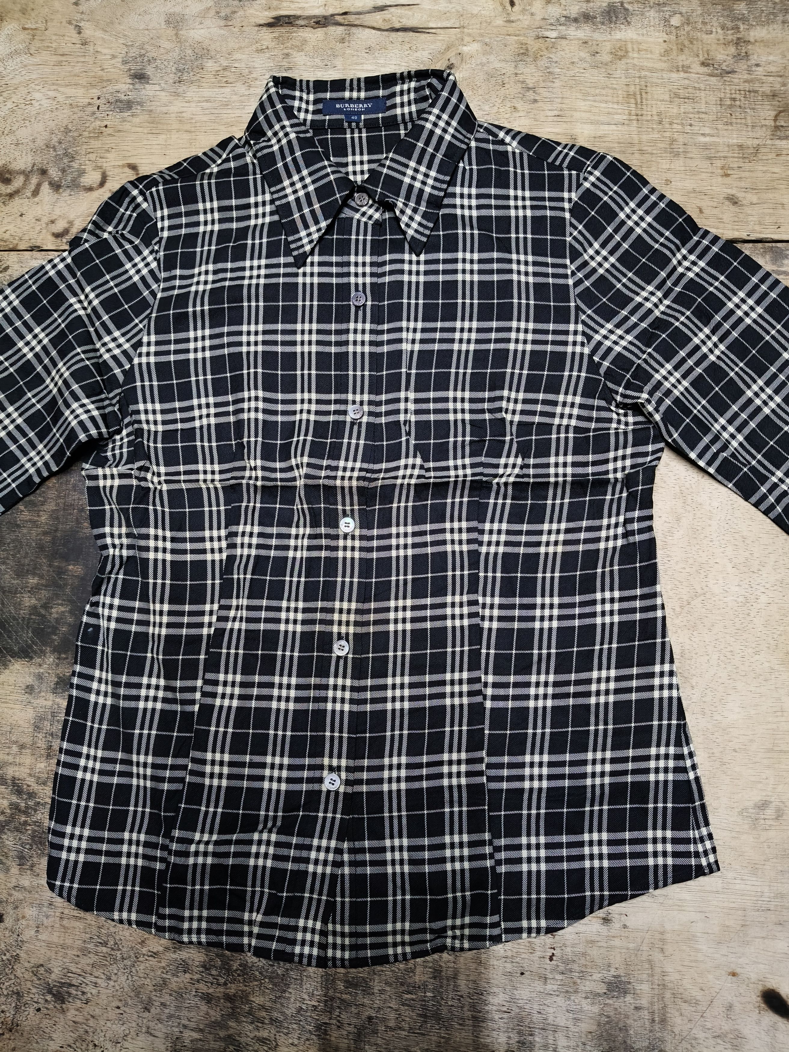 Burberry Burberry Nova Plaid Flannel Wool Size S / US 4 / IT 40 - 5 Thumbnail