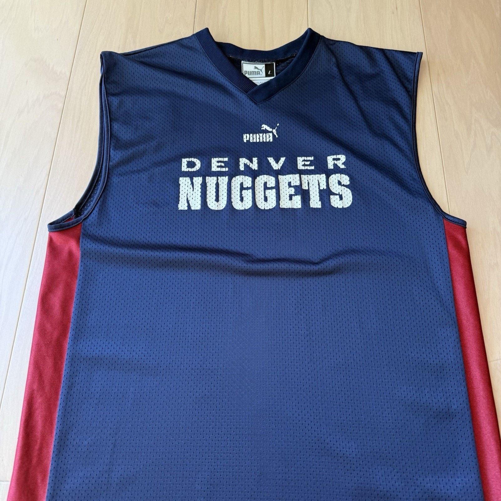 Puma Vintage Denver Nuggets Jersey Large Navy 90s Puma Basketball Size US L / EU 52-54 / 3 - 3 Thumbnail