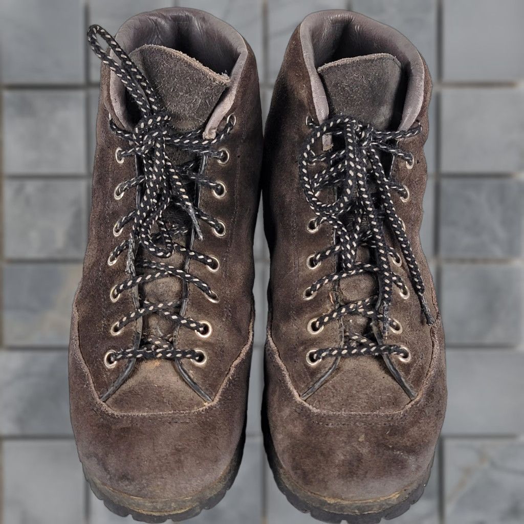 Vintage VINTAGE ALPS MOUNTAINEERING Hiking Boots Brown Suede Leather Upper Composite Toe 8.5 M Men’s Shoes Boots Size US 9 / EU 42 - 1 Thumbnail