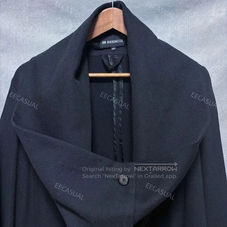 Ann Demeulemeester Black Asymmetric Double. Size US S / EU 44-46 / 1 - 4 Thumbnail