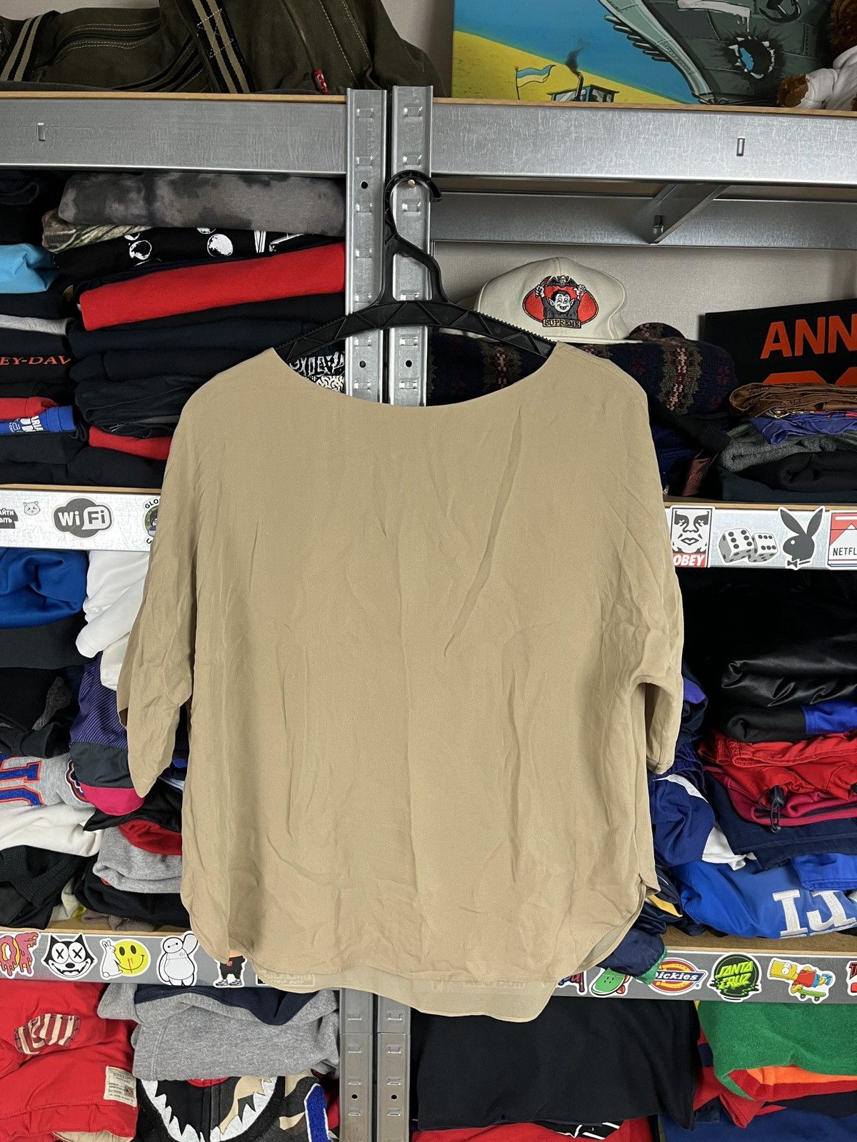 Lauren Ralph Lauren × Polo Ralph Lauren × Ralph Lauren Polo Ralph Lauren Silk Women’s Short Sleeve Blouse Shirt Top Size M / US 6-8 / IT 42-44 - 5 Thumbnail