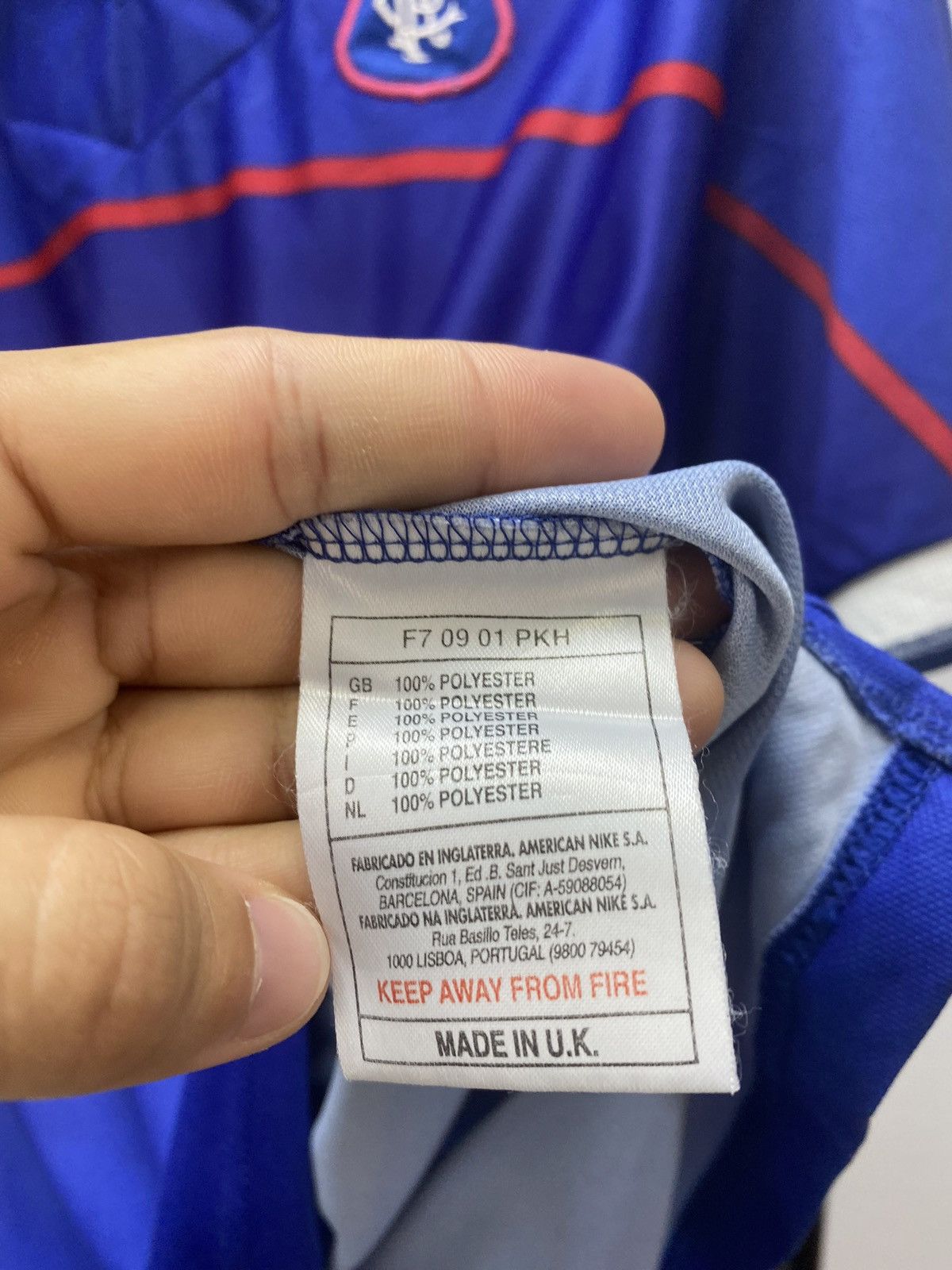 Nike × Vintage Glasgow Rangers 1997-1999 Home Jersey Football Shirt Soccer Size US L / EU 52-54 / 3 - 18 Thumbnail