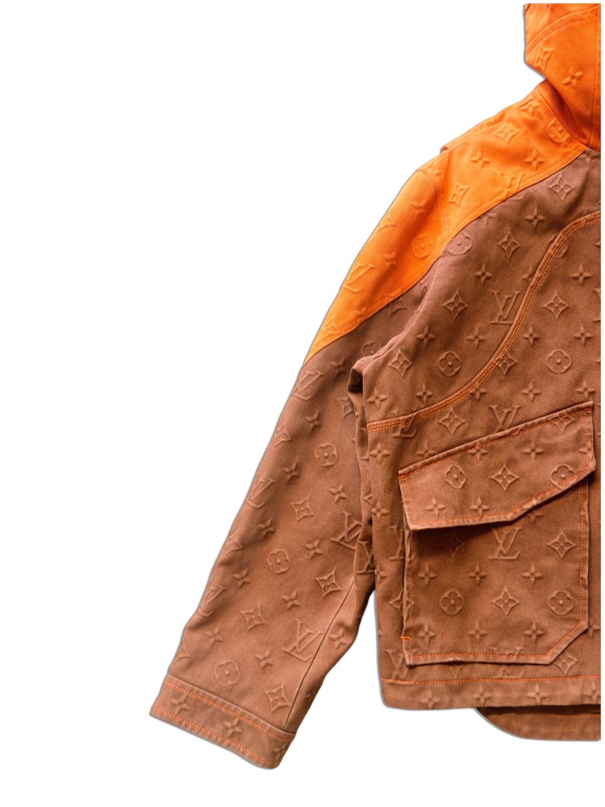Louis Vuitton Louis Vuitton Carpenter 52 Hooded Denim Jacket 3D Monogram Size US L / EU 52-54 / 3 - 4 Thumbnail