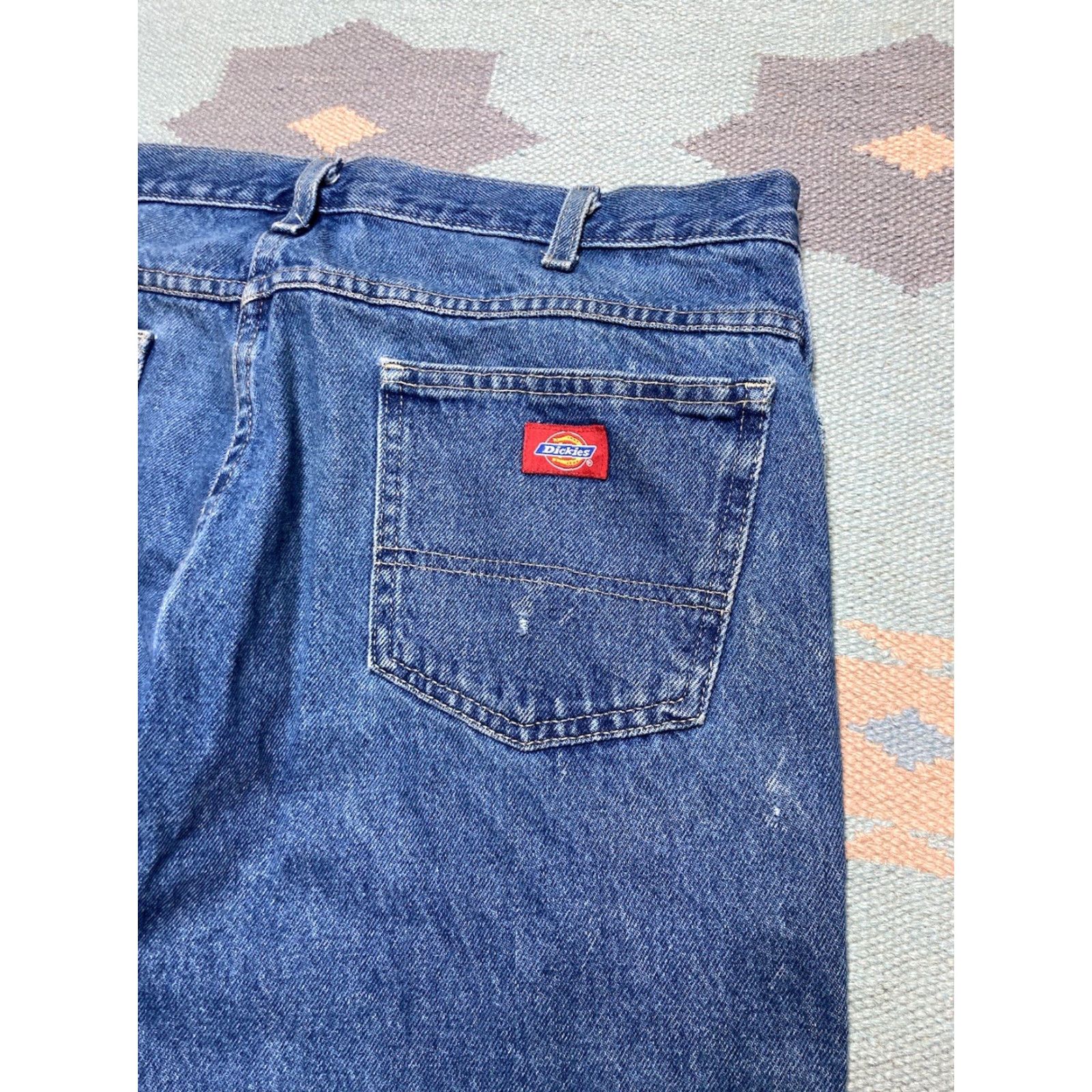Dickies VINTAGE Dickies Jeans Men Baggy Straight 38 Regular Blue 38x32 Relaxed Workwear Y2K Skater Size US 38 / EU 54 - 4 Thumbnail