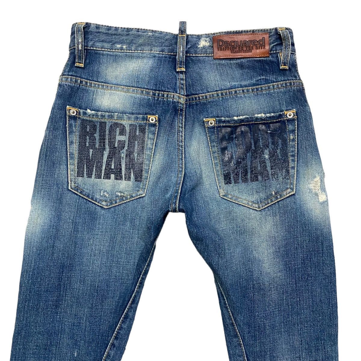 Dsquared2 Dsquared2 Distressed Denim Cropped Jeans Size 28" / US 6 / IT 42 - 9 Thumbnail