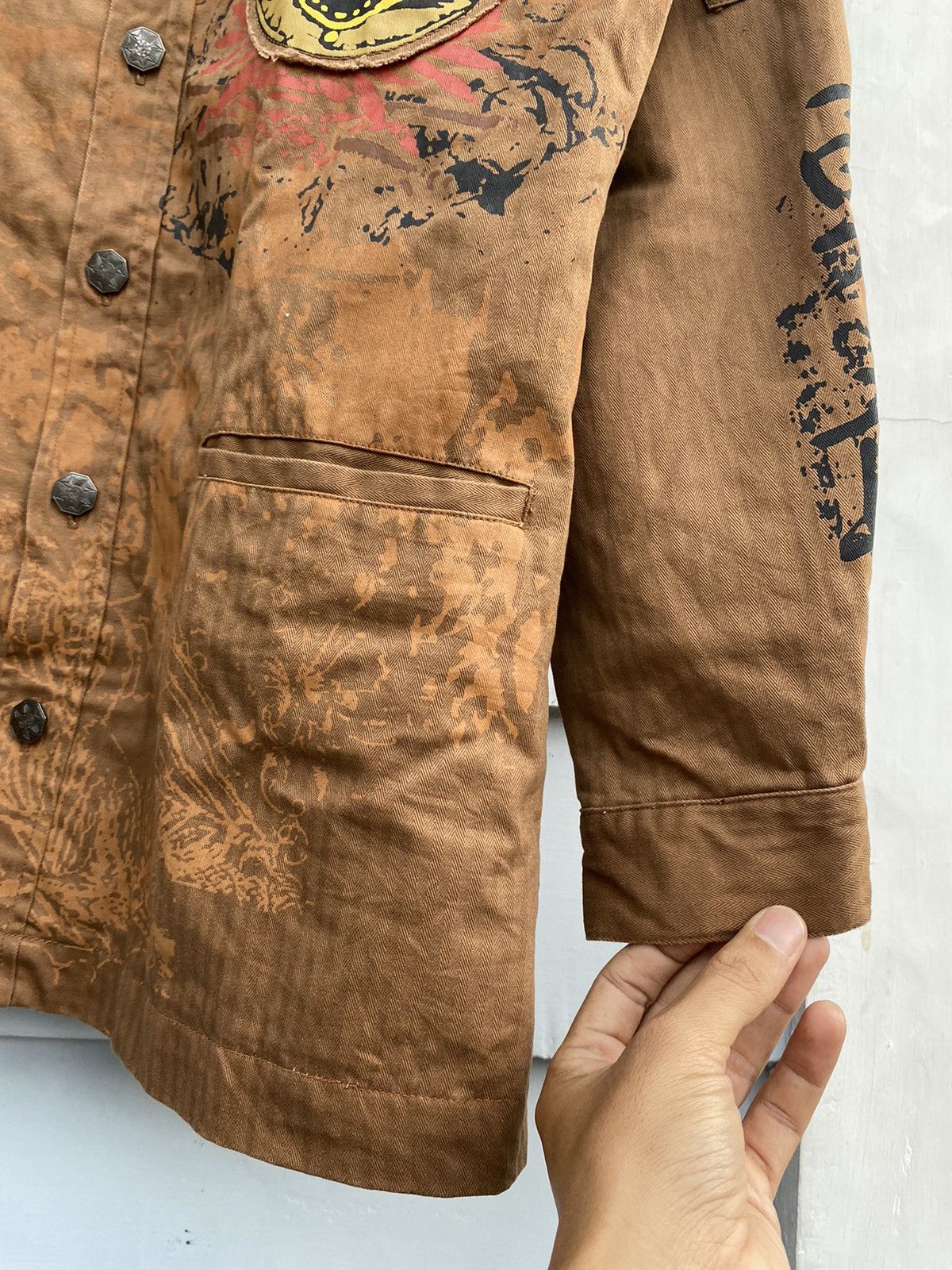 Vintage Made Right Genuine Military Style Jacket ‘Courage’ Patchwork Size US L / EU 52-54 / 3 - 7 Thumbnail