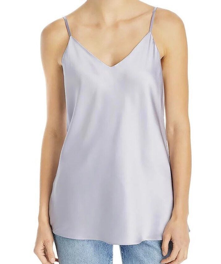 Lafayette 148 Eva Bias Silk Tank Aster