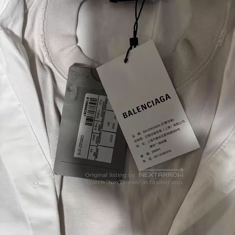 Balenciaga Balenciaga Fake Two-Piece Pocket Shirt Short Sleeve Size US XS / EU 42 / 0 - 4 Thumbnail