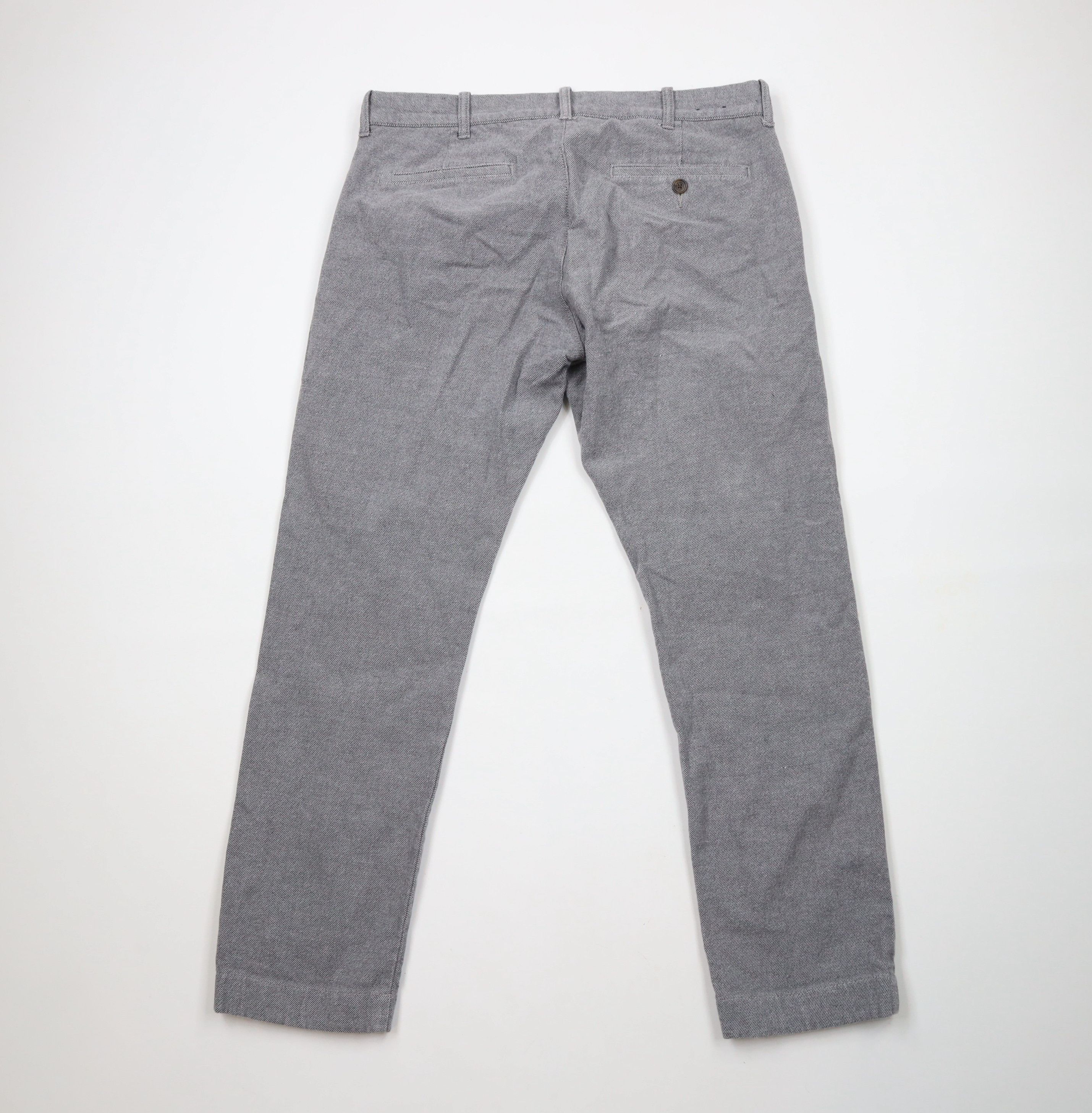 J.Crew × Vintage J Crew Slim Fit Flex Brushed Twill Trousers Chino Pants Gray Size US 32 / EU 48 - 9 Thumbnail