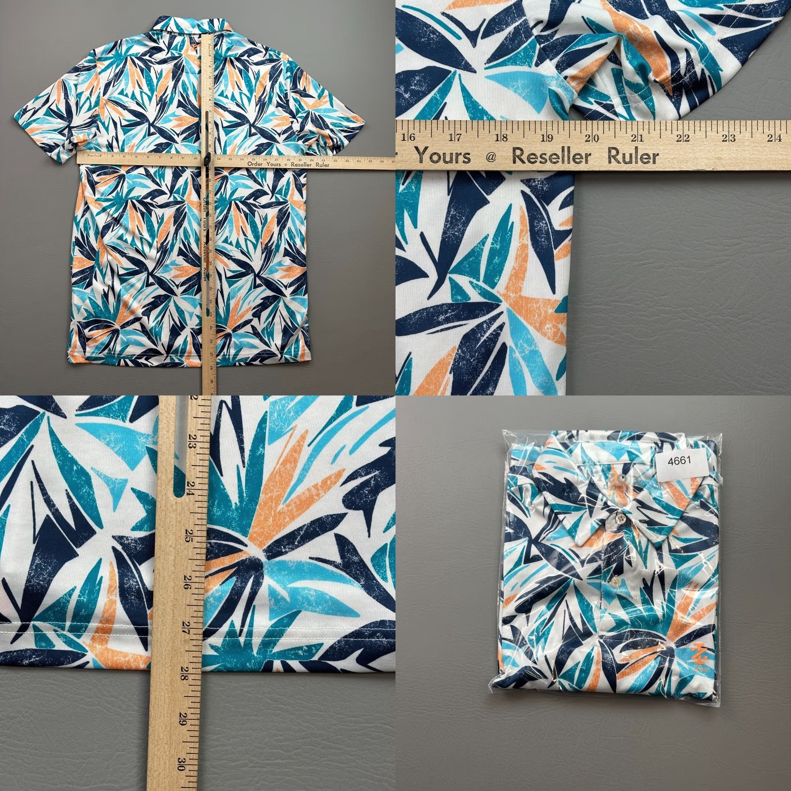 Izod Izod Polo Shirt Mens Small Floral All Over Lightweight Performance Stretch Shirt Size US S / EU 44-46 / 1 - 8 Thumbnail