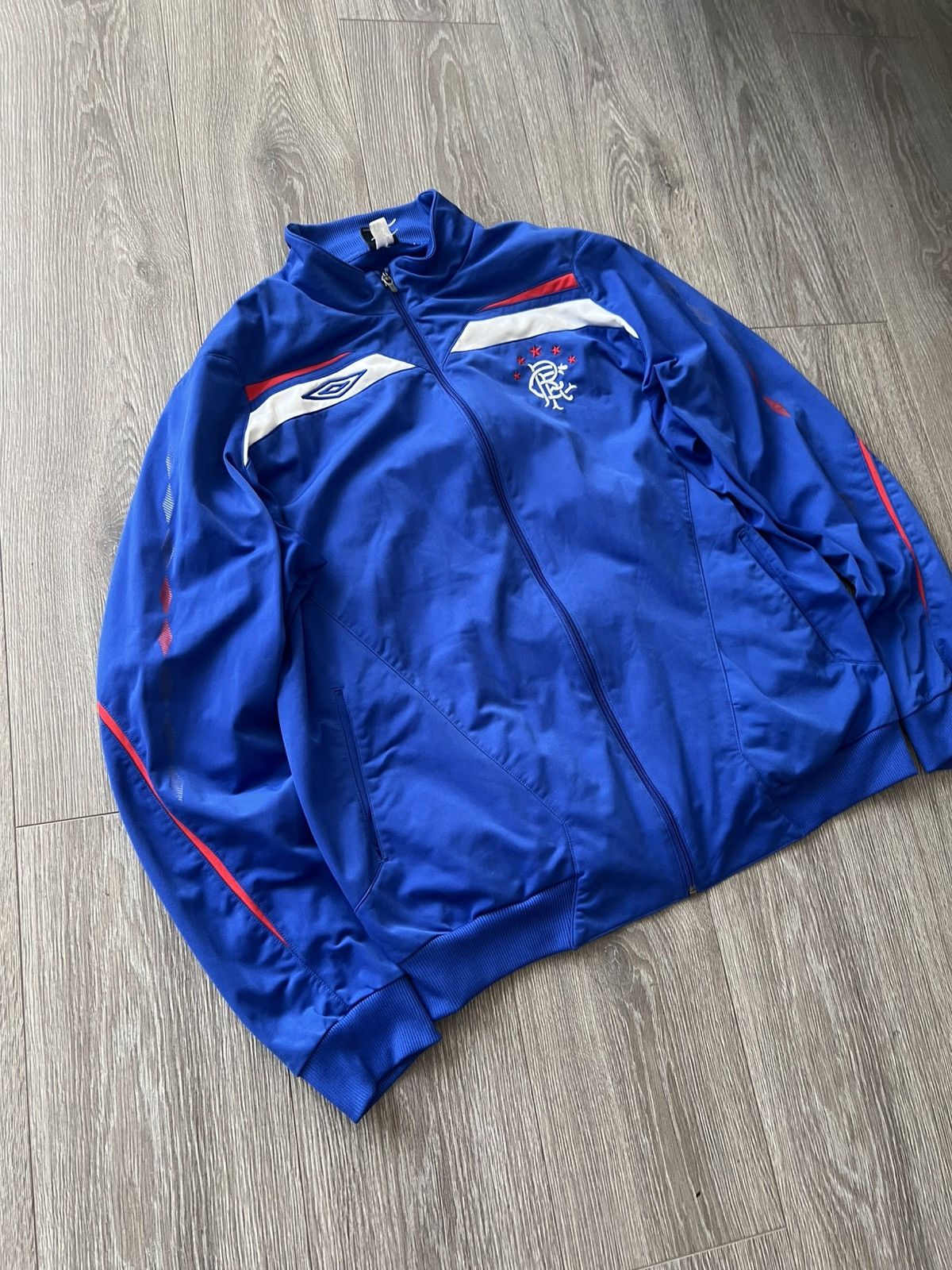 Umbro × Vintage Vintage Umbro Rangers Football Track Jacket Soccer Size US XXL / EU 58 / 5 - 7 Thumbnail