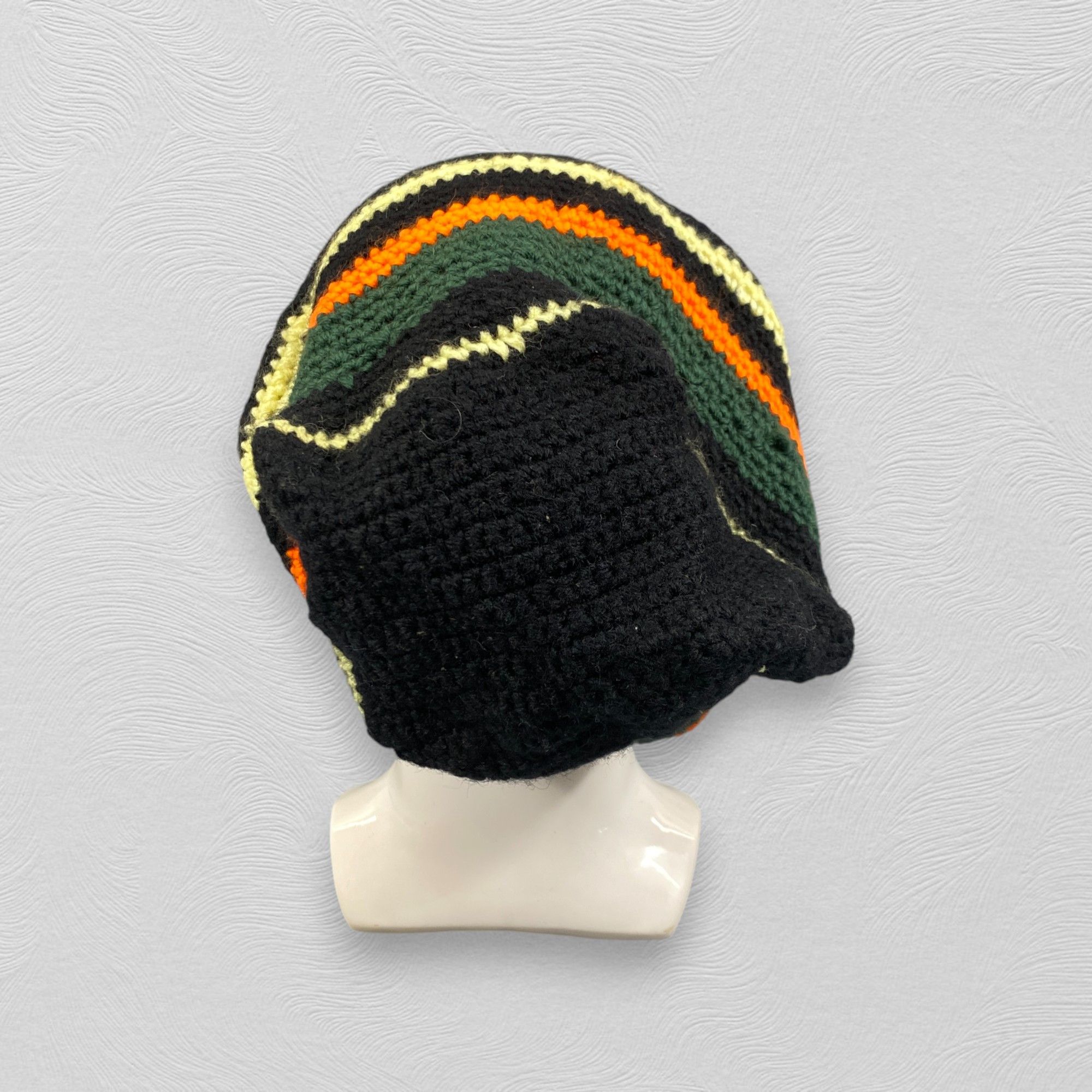 Japanese Brand Vintage Striped Slouchy Beanie Hats -BN1036 Size ONE SIZE - 4 Thumbnail