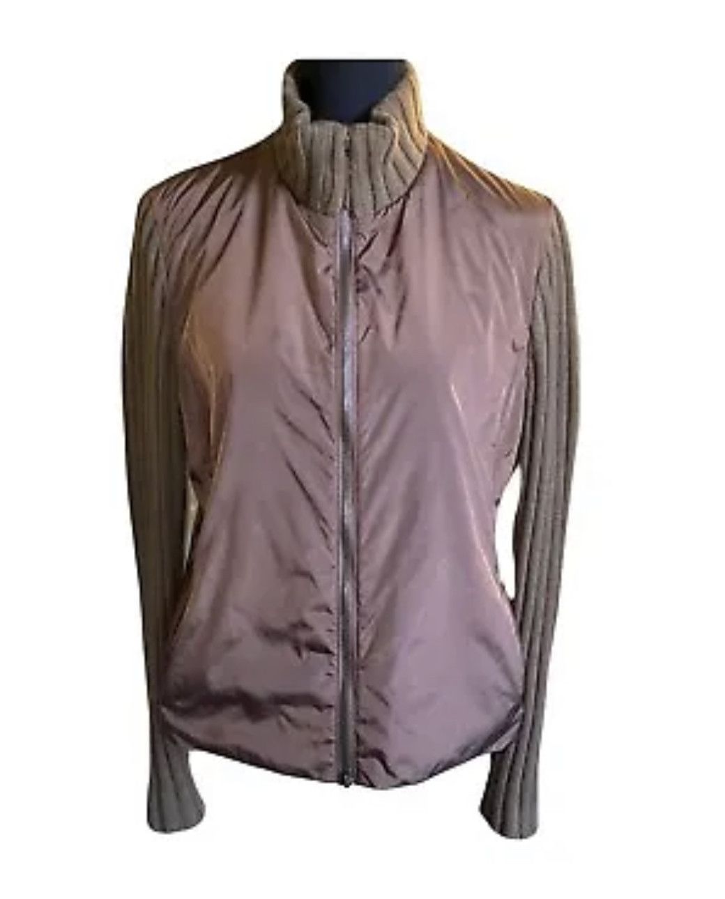 Akris Akris Punto Zip-Up Lightweight Jacket w/Rib Knit Sleeves Size L / US 10 / IT 46 - 1 Thumbnail