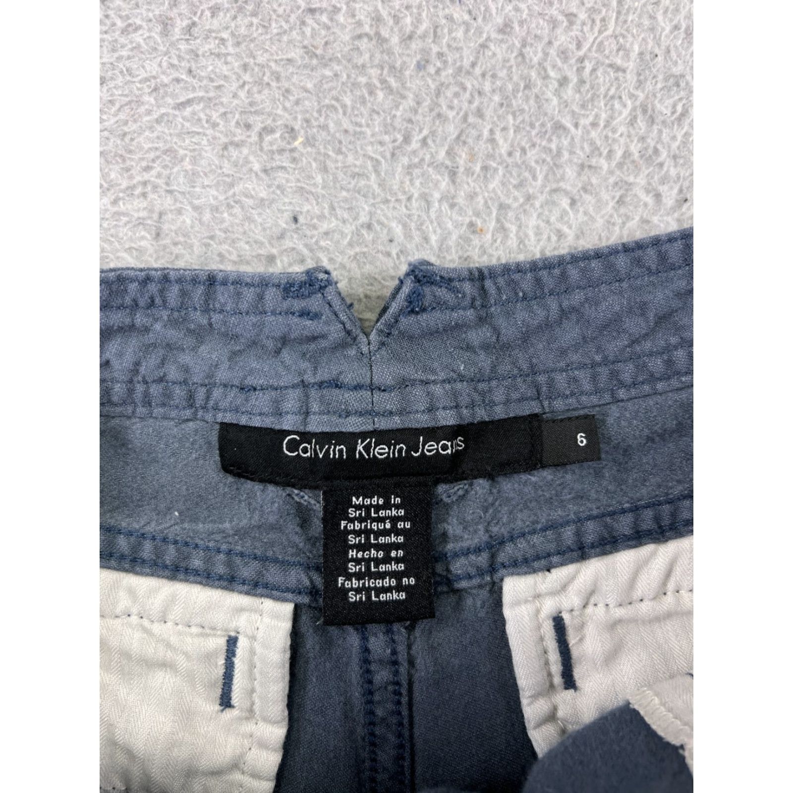 Calvin Klein Calvin Klein Shorts Women 6 Blue Linen Blend Woven Bush Pockets 29x5 - Regular, Blue, Linen Blend, 6, Women, Calvin Klein, Shorts Size 28" / US 6 / IT 42 - 3 Thumbnail