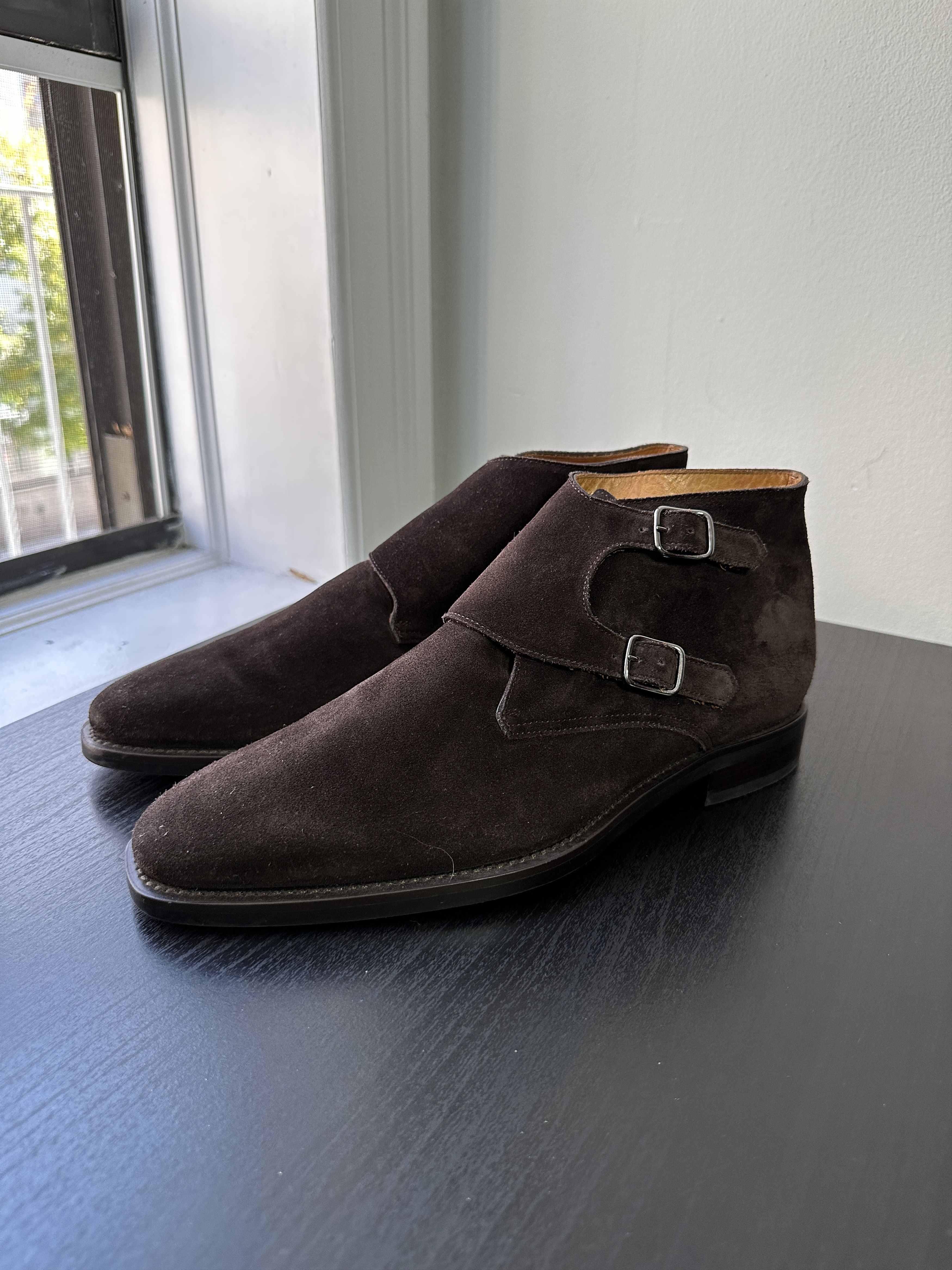 Suitsupply Suitsupply Brown Suede Monk Boots | Grailed