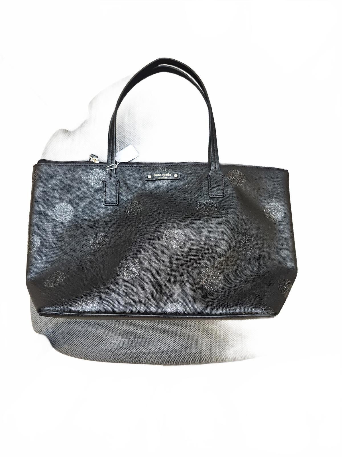 Designer Kate Spade black with sparkly design Size ONE SIZE - 1 Thumbnail