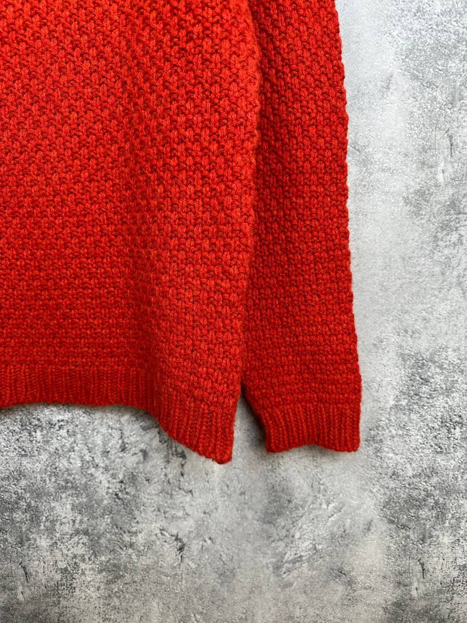 Homecore Homecore 100% Wool Chunky Knit Sweater Red Made in Portugal Size L / US 10 / IT 46 - 8 Thumbnail