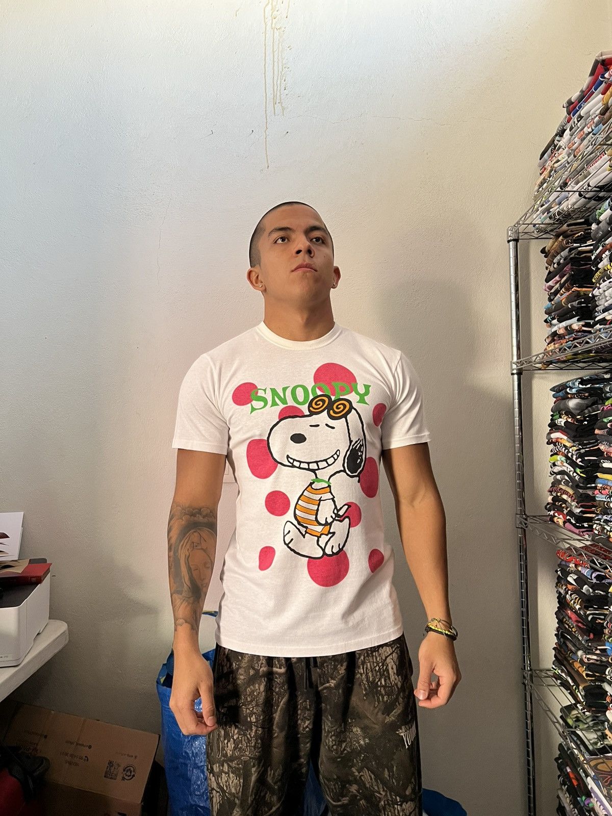 Peanuts 80s Snoopy Single Stitch Cartoon Promo Tee Size US L / EU 52-54 / 3 - 2 Thumbnail