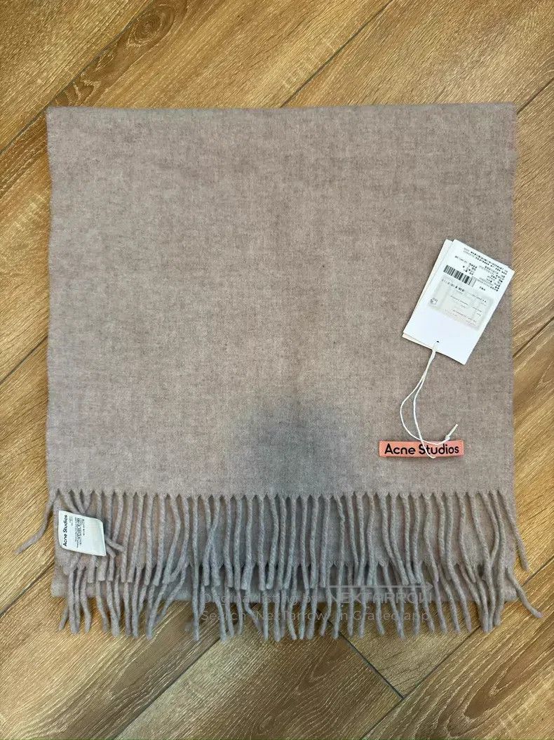 Acne Studios Acne Studios Oatmeal Wool Scarf Size ONE SIZE - 2 Thumbnail