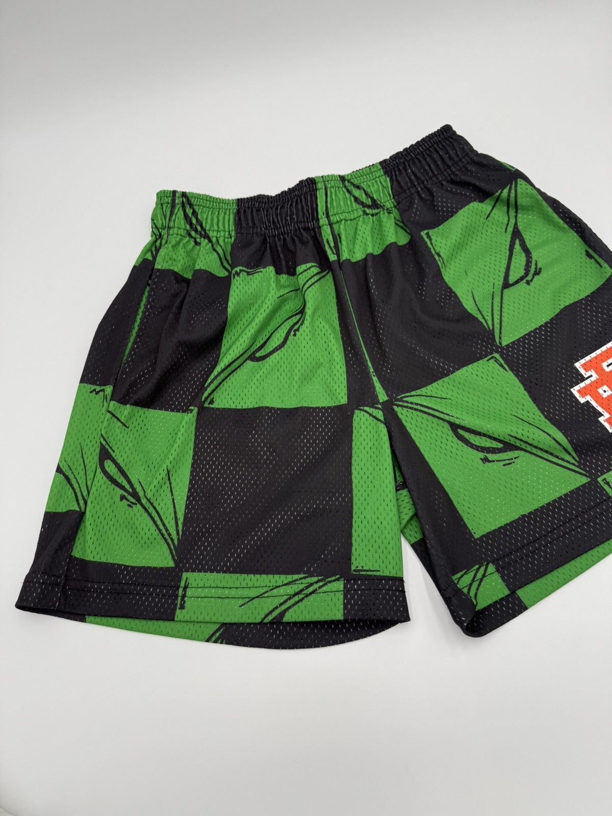 Other Eric Emanuel x Matty Boy Shorts ‘Slime/Orange’ Size US 31 - 2 Thumbnail