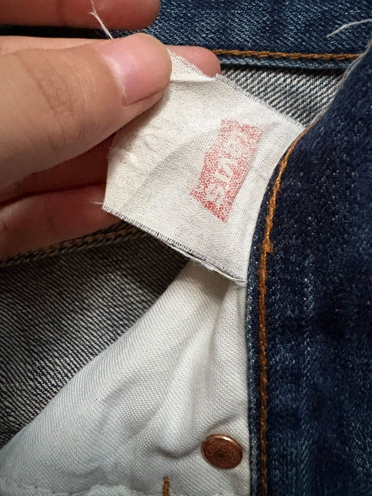 Levi's Vintage Levis 502 Faded Blue Wash Distress Loose Jeans Size US 30 / EU 46 - 10 Thumbnail