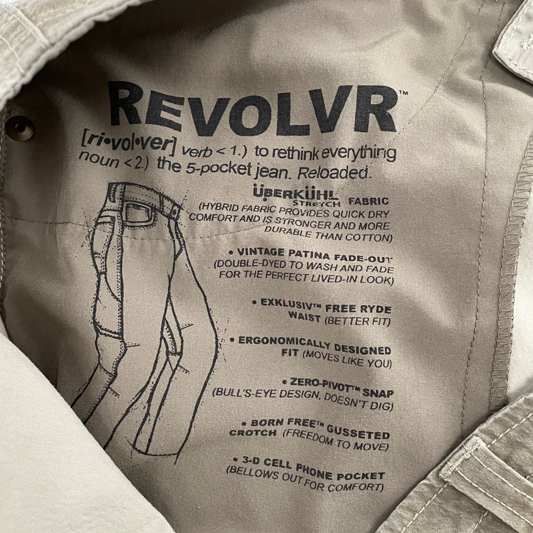 Vintage Kuhl Revolvr Pants Adult 38 Brown Durable Hiking Utility Mens Size US 38 / EU 54 - 6 Thumbnail