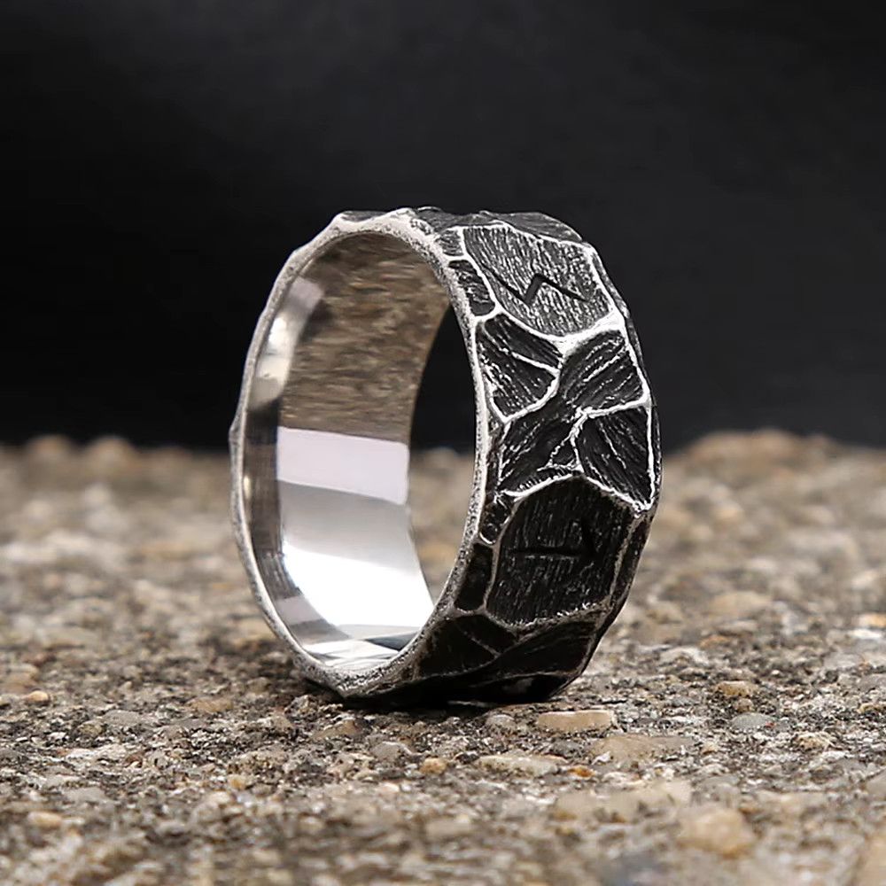 Jewelry Creative Runes Ring Simple Jewelry Size ONE SIZE - 2 Thumbnail
