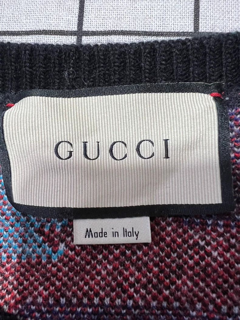 Gucci Gucci Tiger head full printed round-neck sweater Size US S / EU 44-46 / 1 - 4 Thumbnail