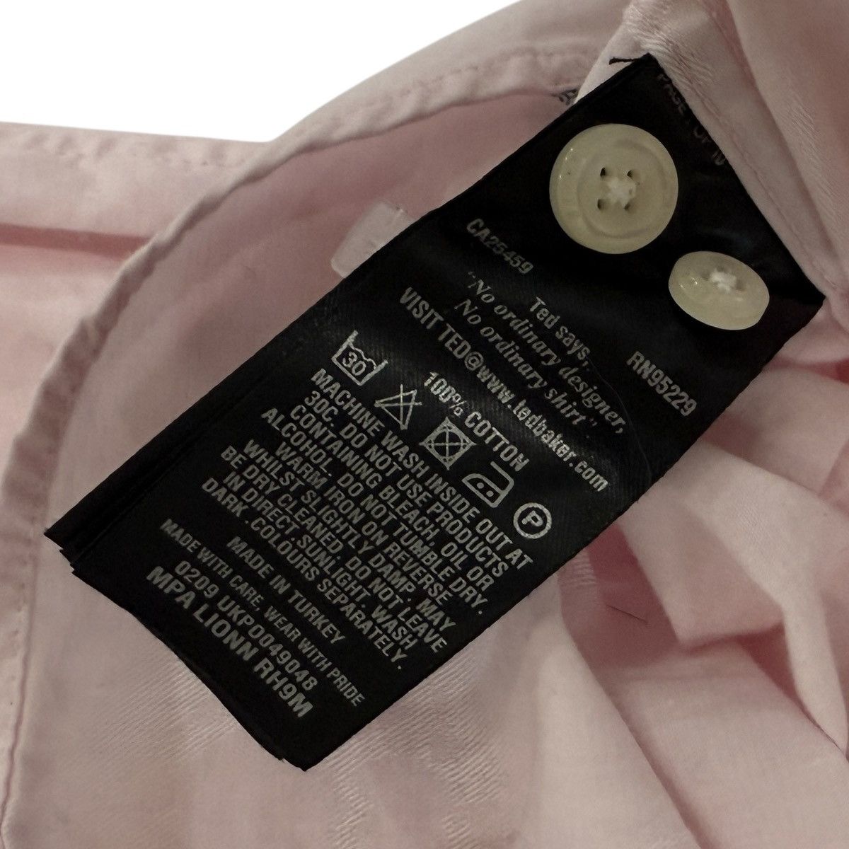 Ted Baker Pink/Gray French Cuff Dress Shirt Subtle White Floral 15.5 Size US M / EU 48-50 / 2 - 8 Thumbnail