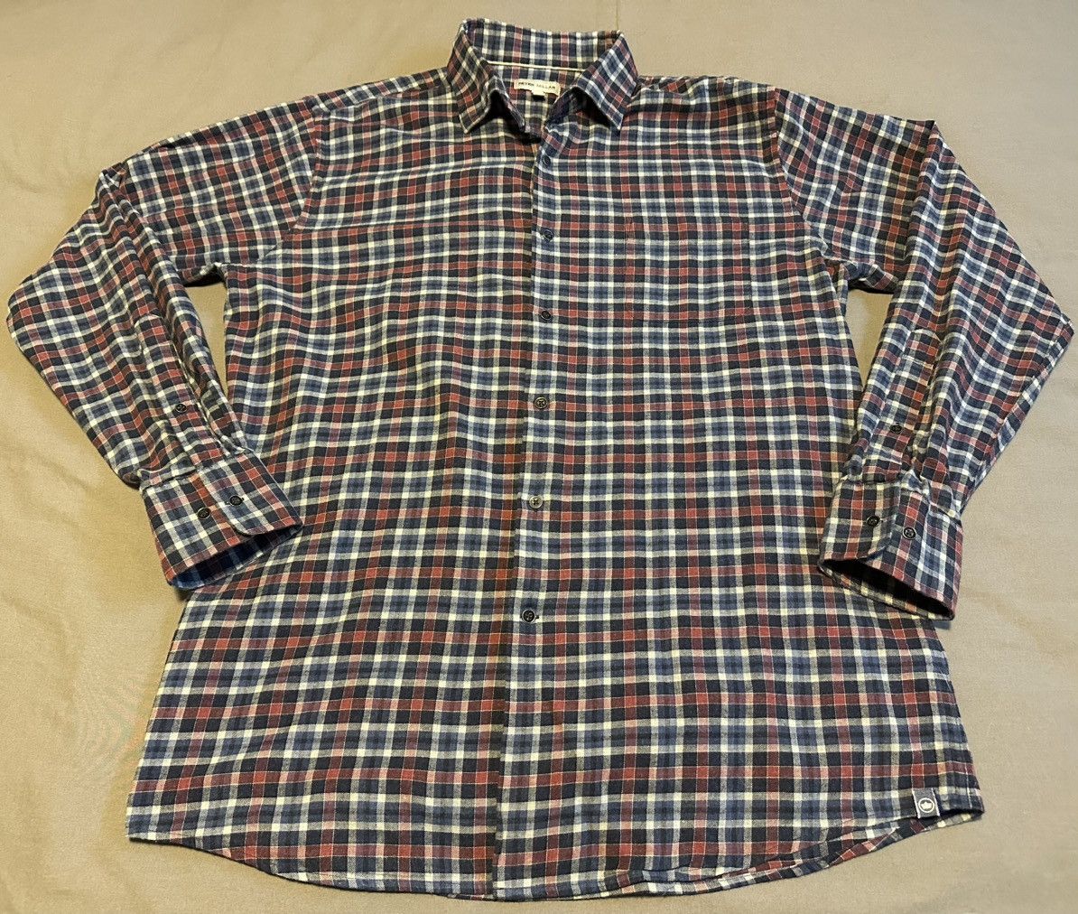 Peter Millar Peter Millar Blue Red Plaid Button Down Shirt Long Sleeve Size US L / EU 52-54 / 3 - 1 Thumbnail