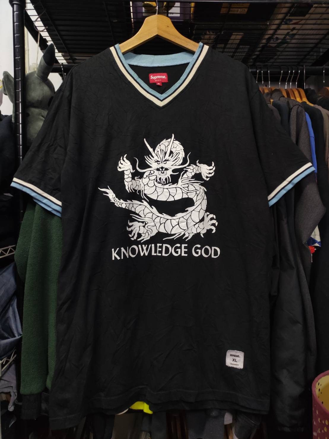 Supreme Supreme Knowledge God Practice Jersey S/S 18 Size US XL / EU 56 / 4 - 1 Thumbnail