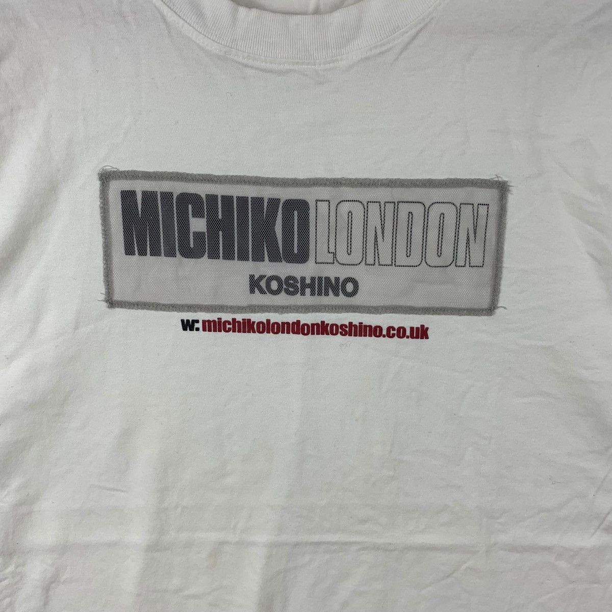 Michiko Koshino London Vintage MICHIKO LONDON KOSHINO Box Logo Tee Shirt Top Size M / US 6-8 / IT 42-44 - 4 Thumbnail