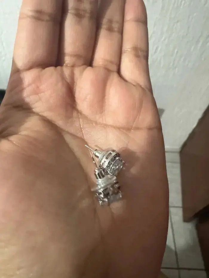 Jewelry Cubic Silver Style Rhinestone Earrings Size ONE SIZE - 3 Thumbnail
