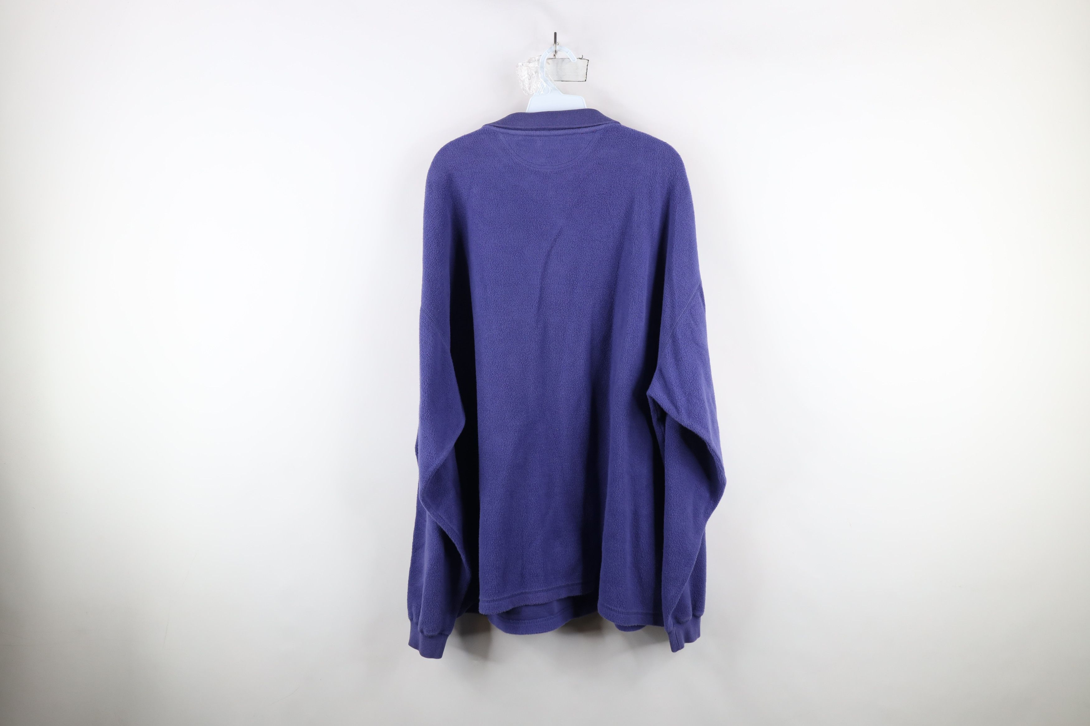 Vintage Vintage 90s Streetwear Reverse Fleece Collared Sweatshirt Size US XL / EU 56 / 4 - 11 Thumbnail