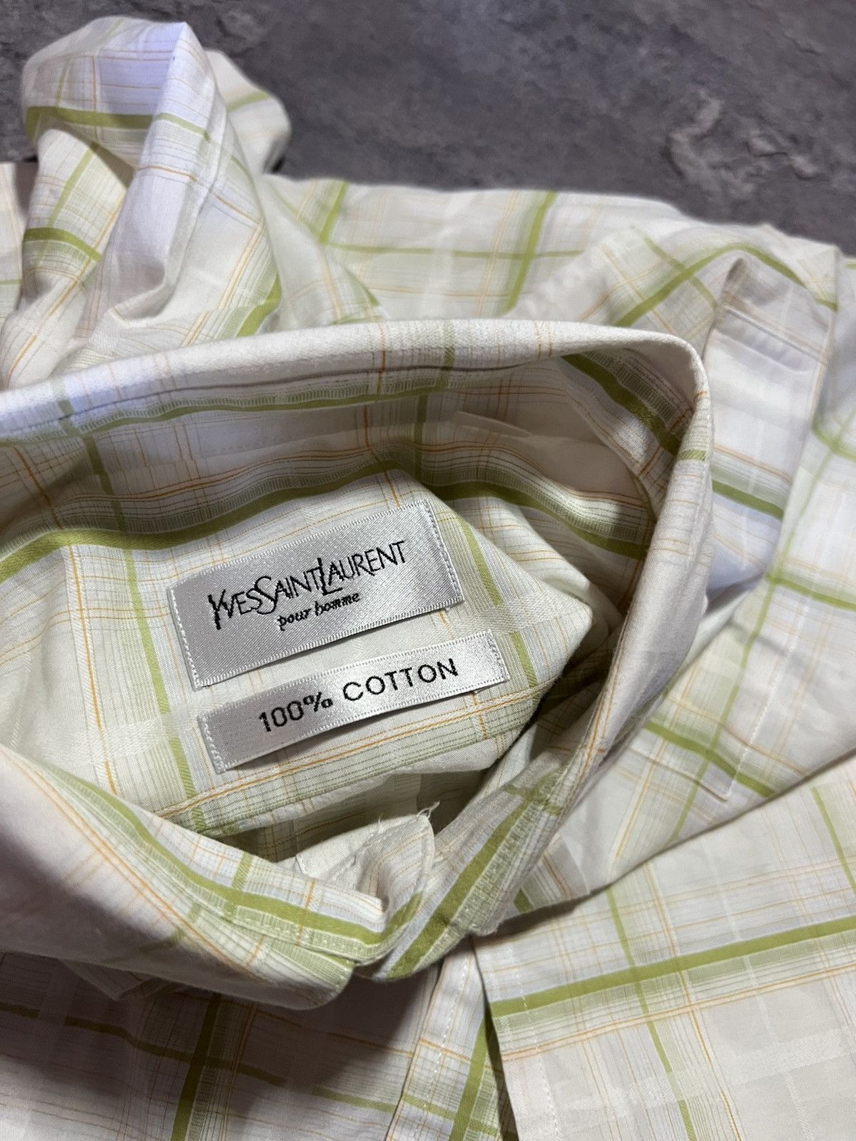 Yves Saint Laurent Vintage Yves Saint Laurent YSL Buttom Up Shirt Streetwear Size US M / EU 48-50 / 2 - 4 Thumbnail