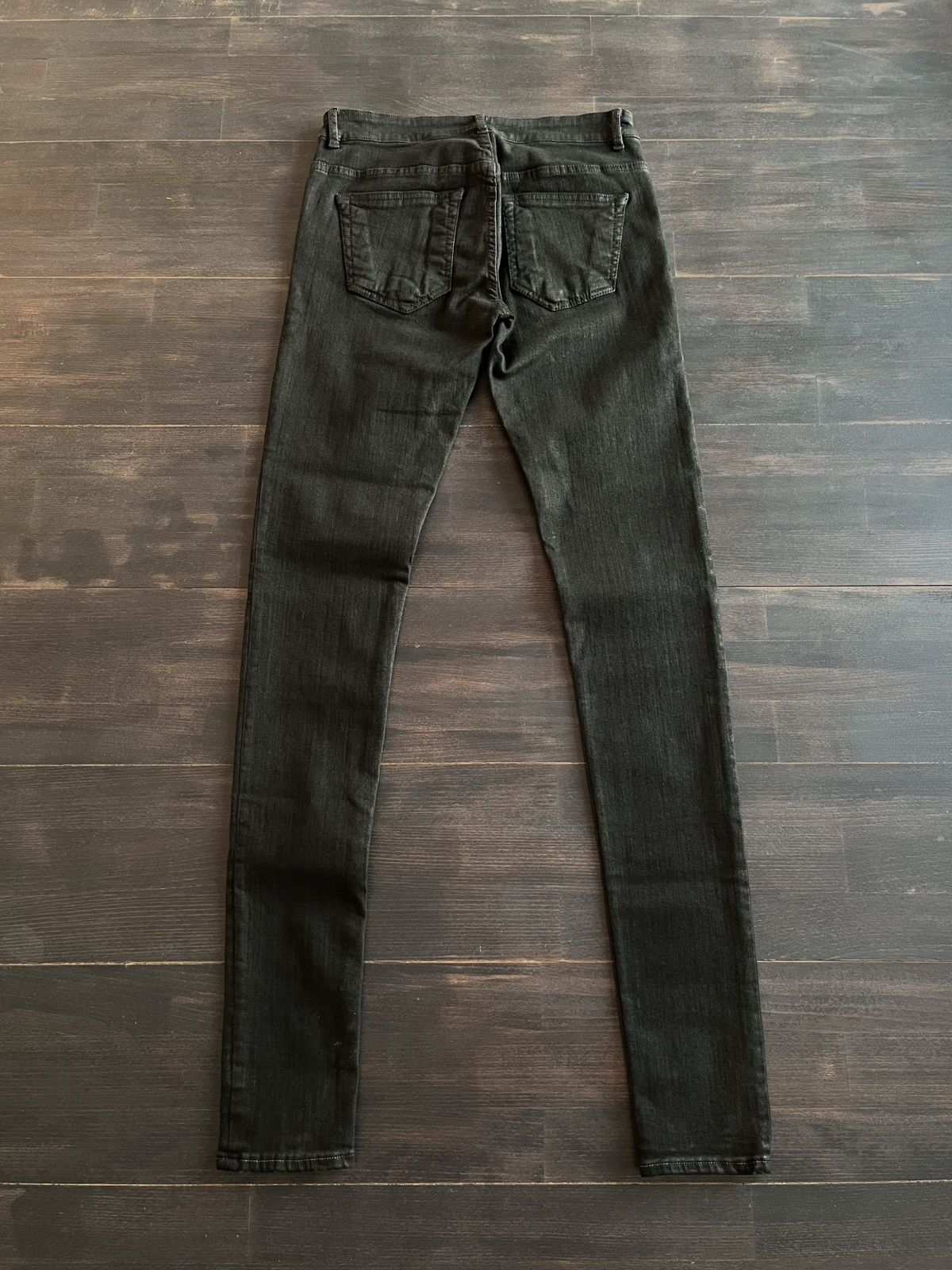 Rick Owens rick owens fw17 “glitter” black waxed detroit cut jeans Size US 28 / EU 44 - 9 Thumbnail