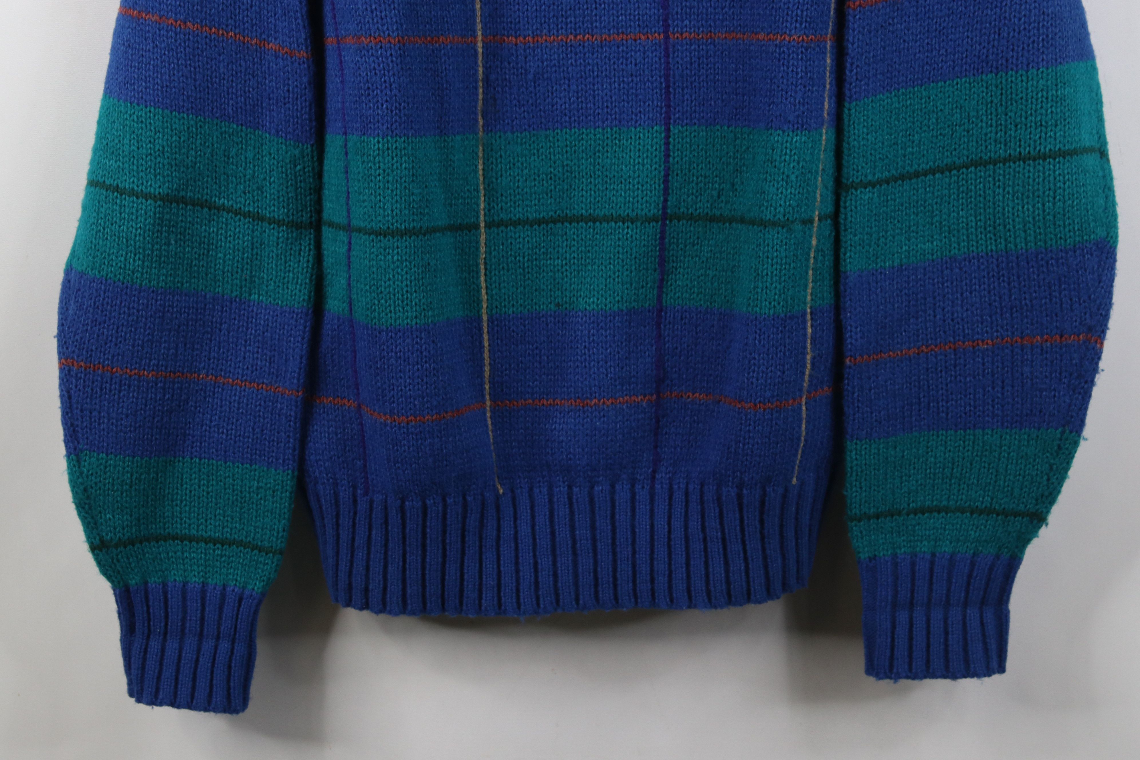 Vintage Vintage 70s Streetwear Ribbed Knit Crewneck Sweater Size US L / EU 52-54 / 3 - 3 Thumbnail