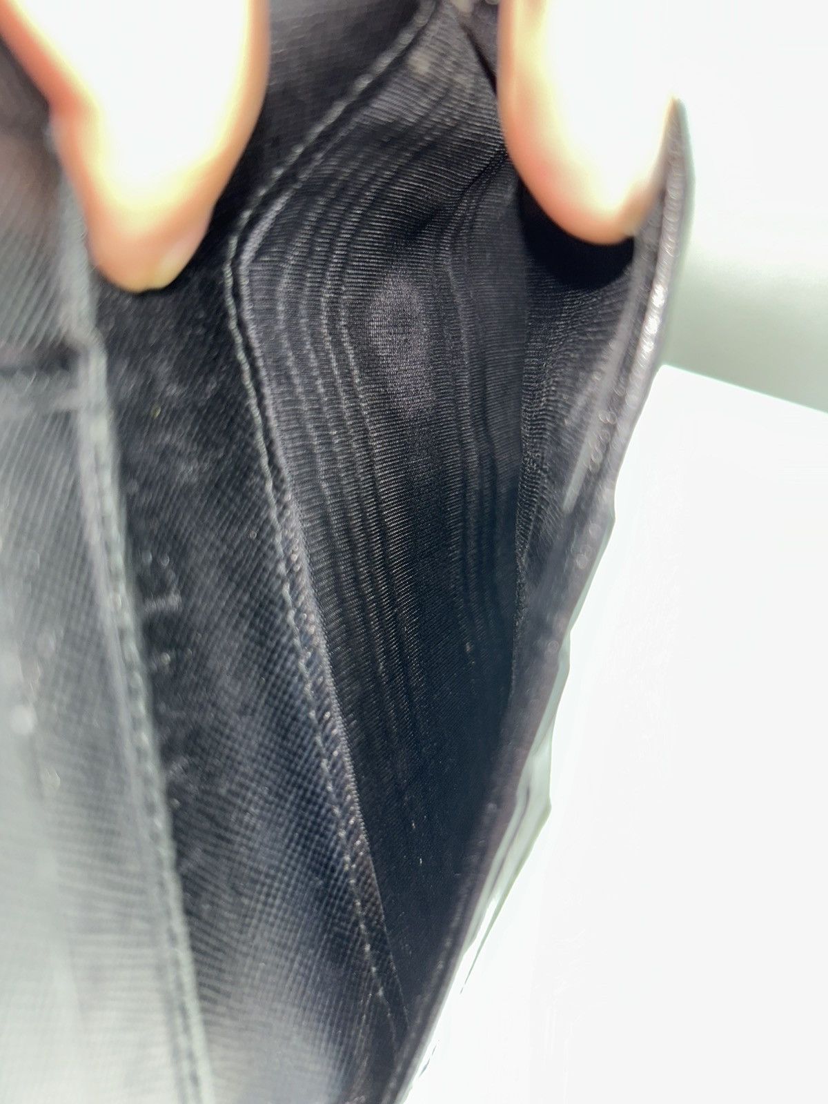 Prada Prada Black Saffiano Leather Wallet (missing clamp) Size ONE SIZE - 11 Thumbnail