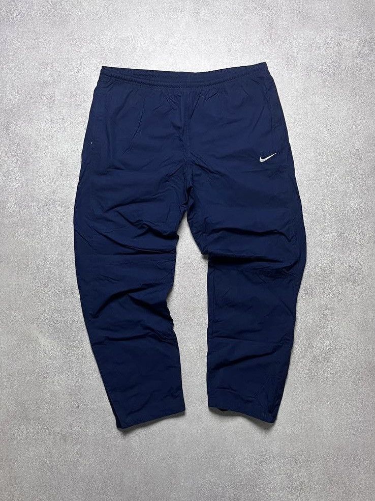 Nike × Vintage Vintage Nike Swoosh Baggy Trackpants Y2K L Size US 34 / EU 50 - 1 Thumbnail