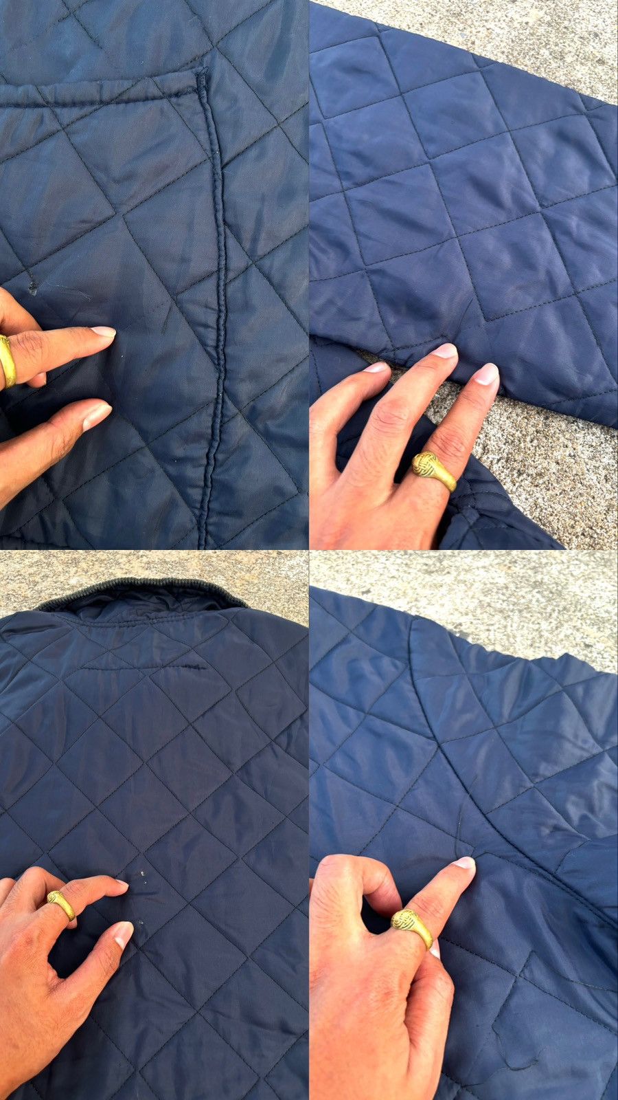 Barbour × Vintage Vintage Barbour Liddesdale Quilted Jacket XL Navy Size US XL / EU 56 / 4 - 16 Thumbnail