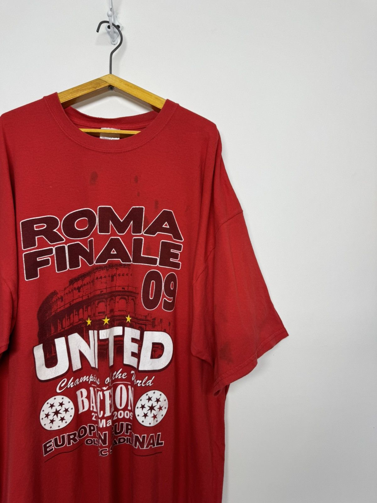 Gildan 2008 Euro Cup Final Roma United Inter Barcelona T Shirt Size US XXL / EU 58 / 5 - 8 Thumbnail