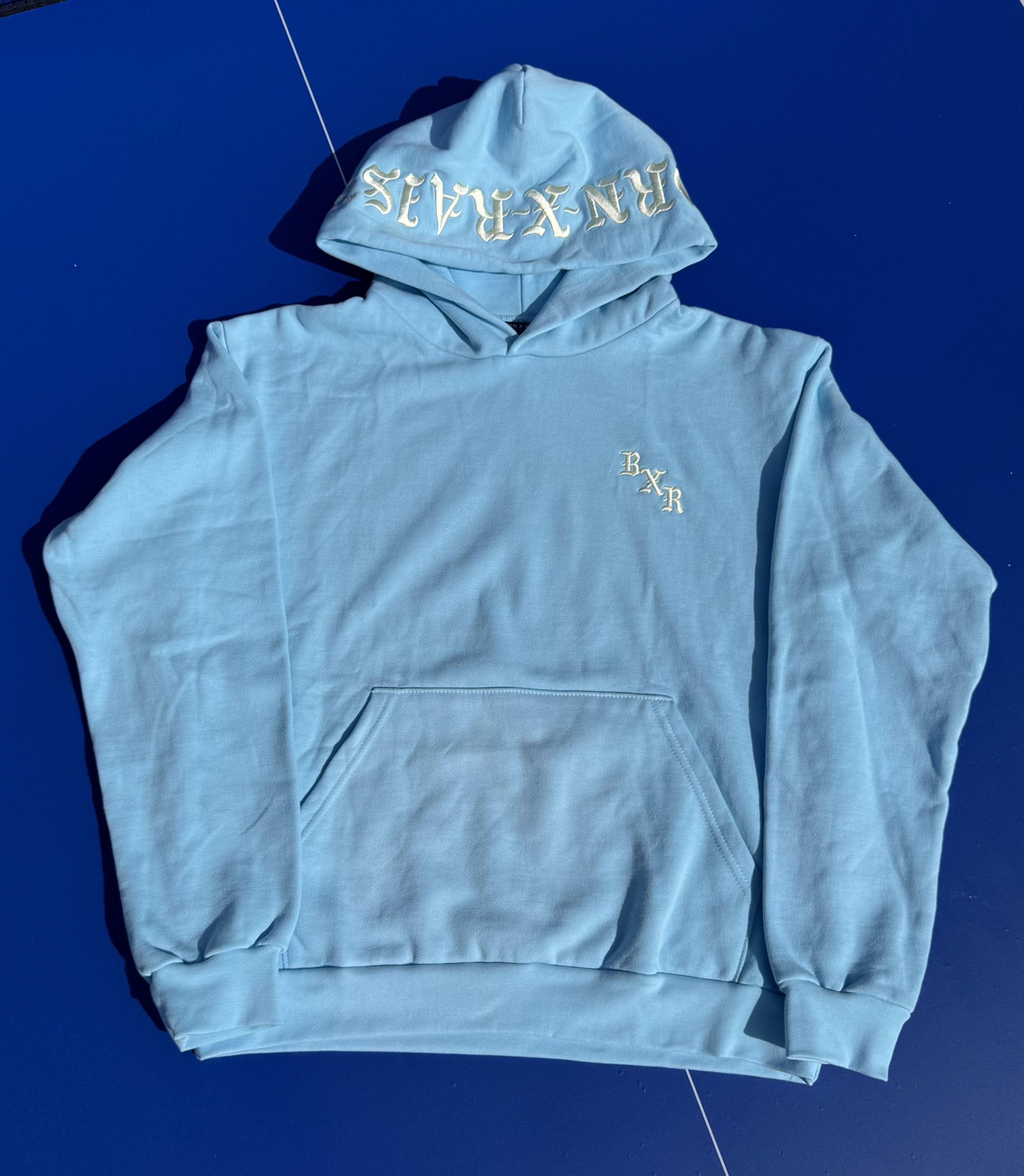 Born X Raised Born X Raised Baby Blue Embroidered Hoodie Size US L / EU 52-54 / 3 - 1 Thumbnail