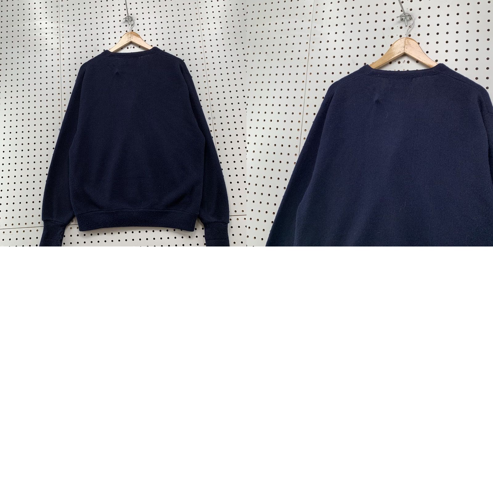 Vintage VINTAGE Steeplechase Sweater Cardigan Mens XL Navy Blue Button Up V Neck USA Size US XL / EU 56 / 4 - 8 Thumbnail