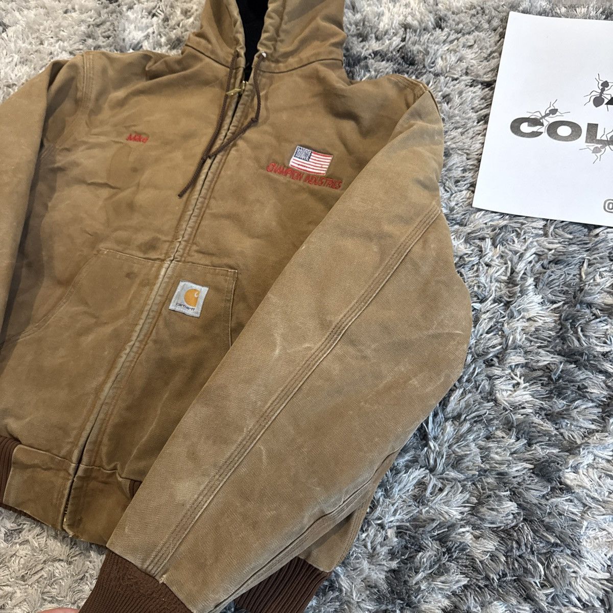 Carhartt Vintage 00s Carhartt Brown J04 BRN Workwear Jacket Men’s XL Size US XL / EU 56 / 4 - 3 Thumbnail