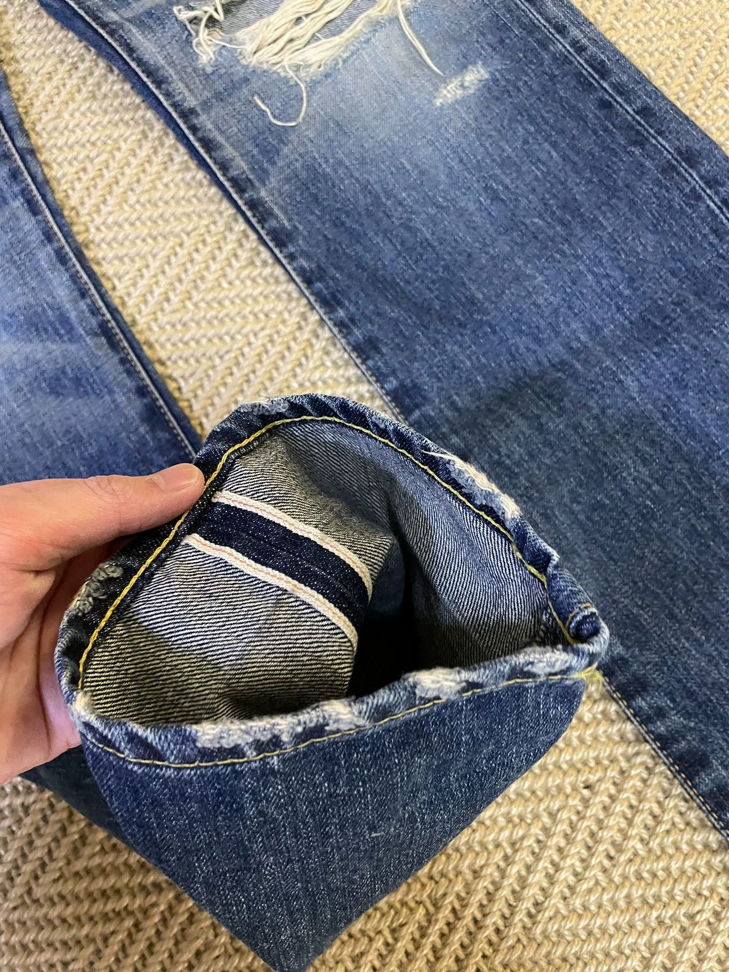 Fragment Design FRAG x VANQUISH Lightning Bolt Jeans W28 (Oversized) Size US 28 / EU 44 - 6 Thumbnail