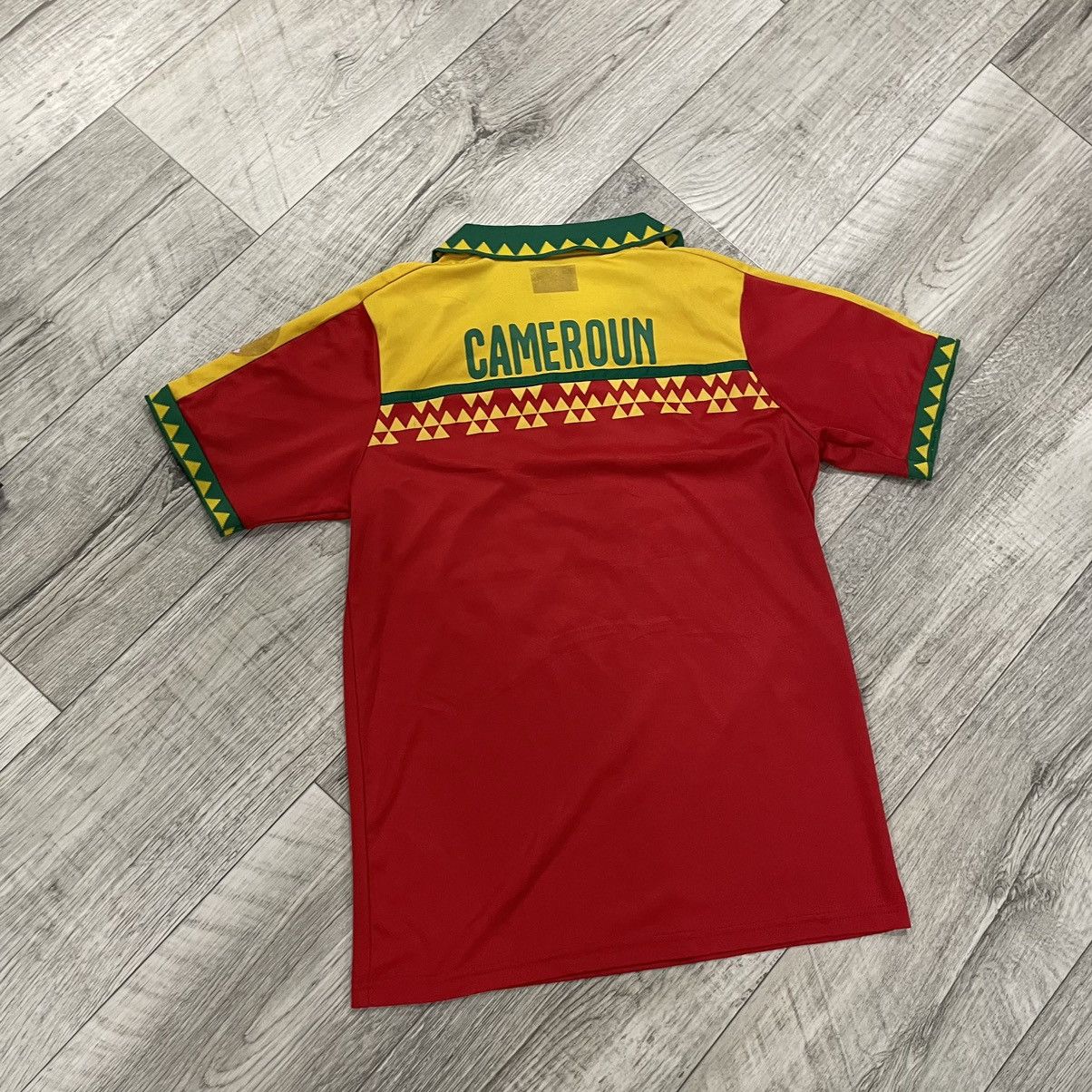 Vintage CAMEROUN puma Africa 90s polo soccer tee jersey shirt Size US S / EU 44-46 / 1 - 2 Thumbnail